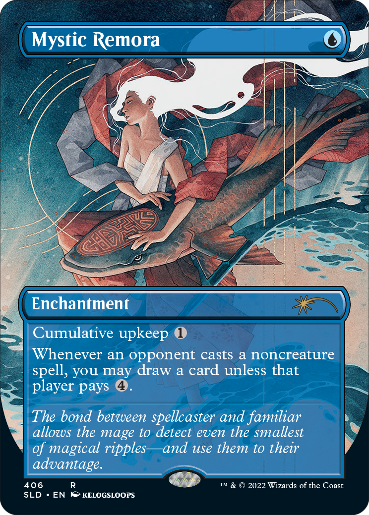 Mystic Remora (Borderless) [Secret Lair Drop Series] | Galaxy Games LLC