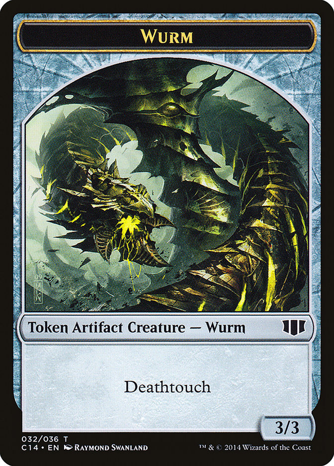 Wurm (032/036) // Goat Double-Sided Token [Commander 2014 Tokens] | Galaxy Games LLC