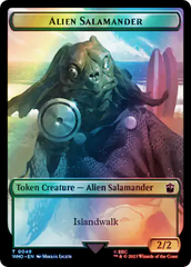 Alien // Alien Salamander Double-Sided Token (Surge Foil) [Doctor Who Tokens] | Galaxy Games LLC