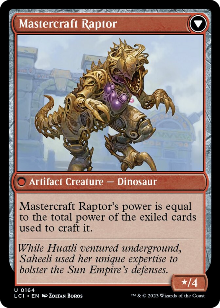 Saheeli's Lattice // Mastercraft Raptor [The Lost Caverns of Ixalan] | Galaxy Games LLC