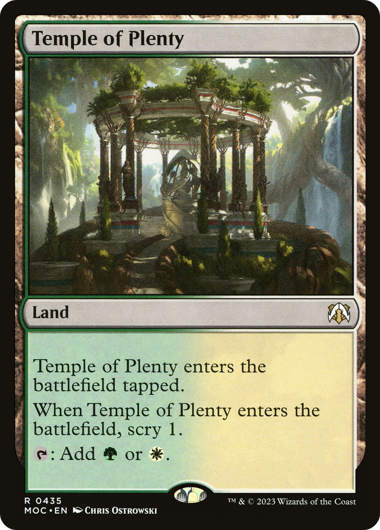 Temple of Plenty [March of the Machine Commander] | Galaxy Games LLC