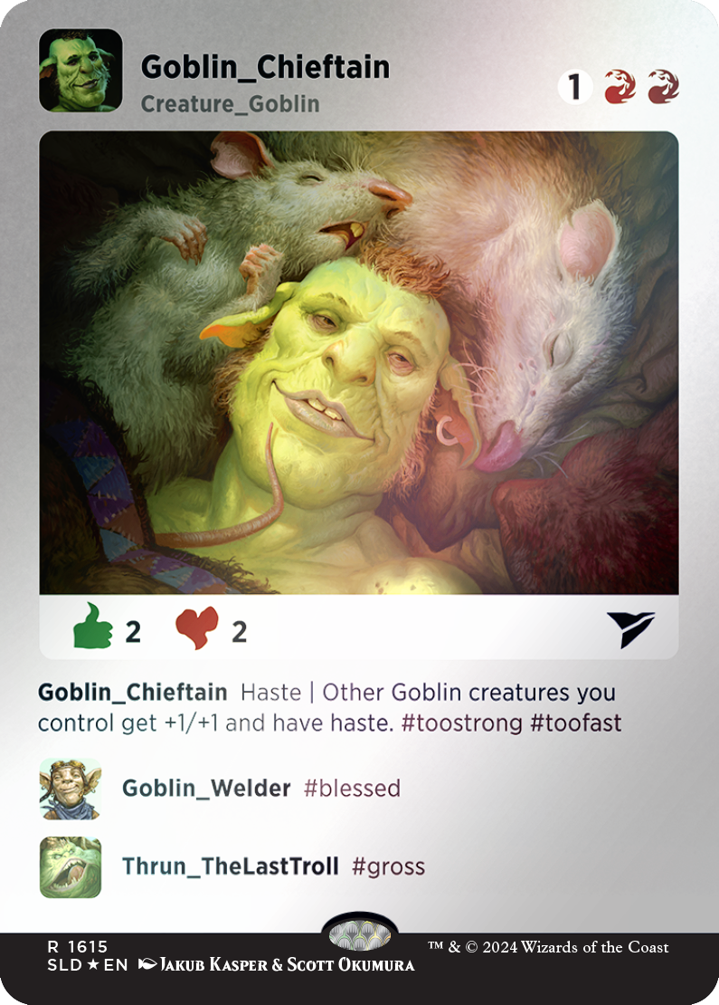 Goblin Chieftain (Rainbow Foil) [Secret Lair Drop Series] | Galaxy Games LLC