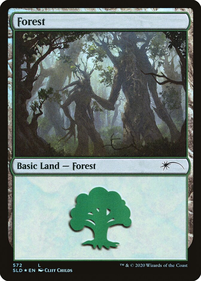 Forest (Tree Hugging) (572) [Secret Lair Drop Promos] | Galaxy Games LLC