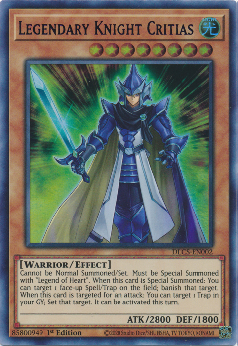 Legendary Knight Critias (Blue) [DLCS-EN002] Ultra Rare | Galaxy Games LLC