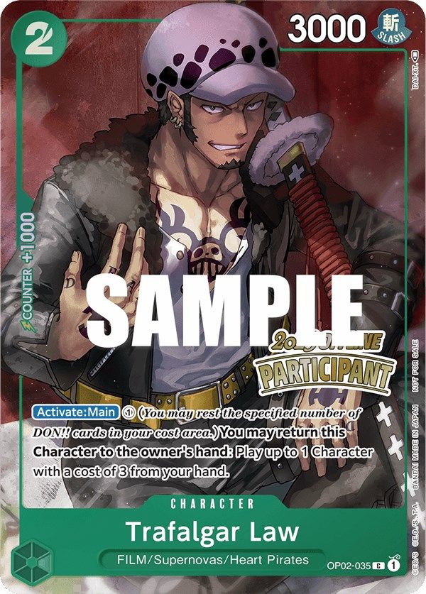 Trafalgar Law (Offline Regional 2023) [Participant] [One Piece Promotion Cards] | Galaxy Games LLC
