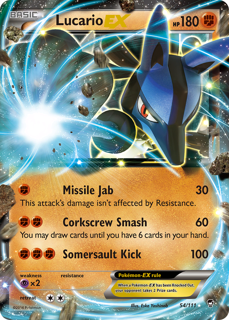 Lucario EX (54/111) [XY: Furious Fists] | Galaxy Games LLC