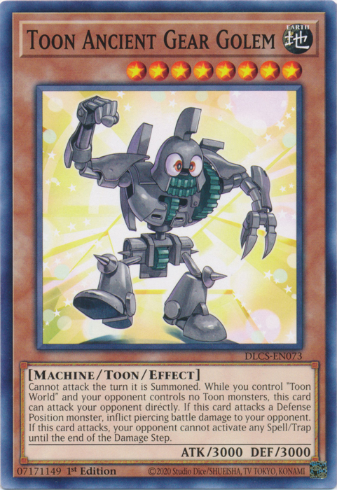 Toon Ancient Gear Golem [DLCS-EN073] Common | Galaxy Games LLC