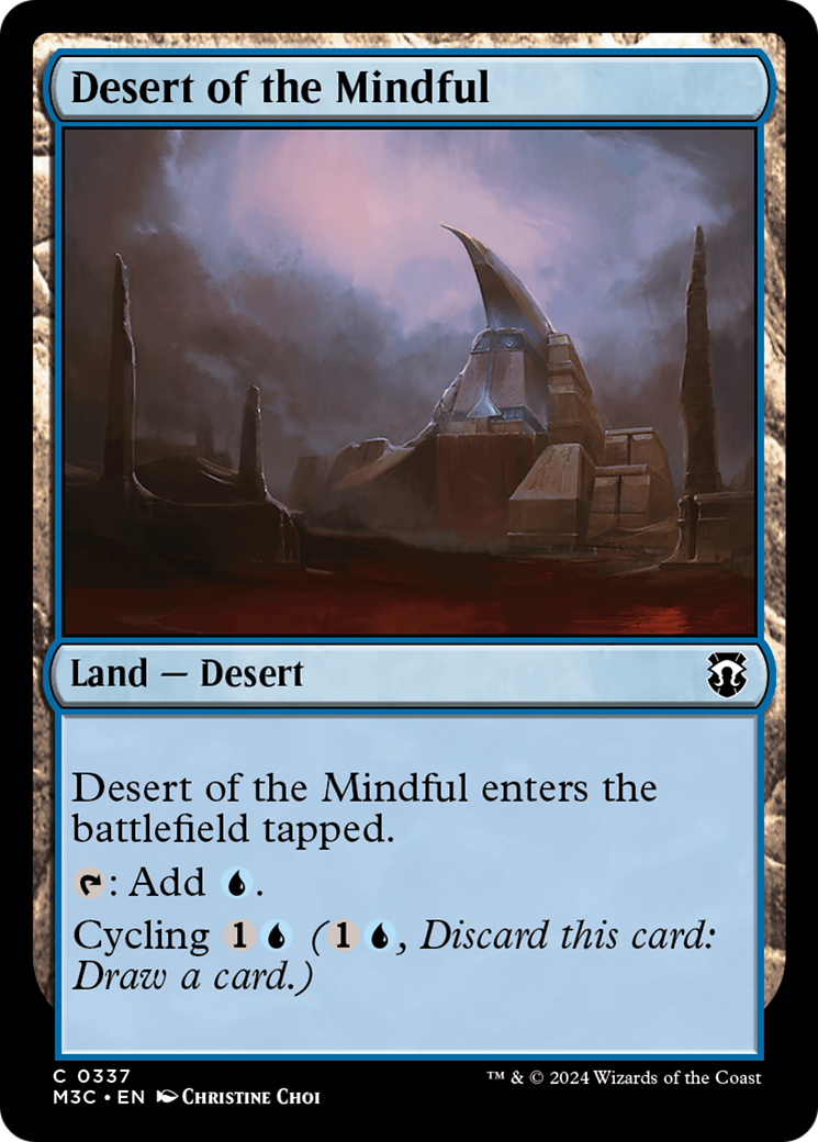 Desert of the Mindful (Ripple Foil) [Modern Horizons 3 Commander] | Galaxy Games LLC