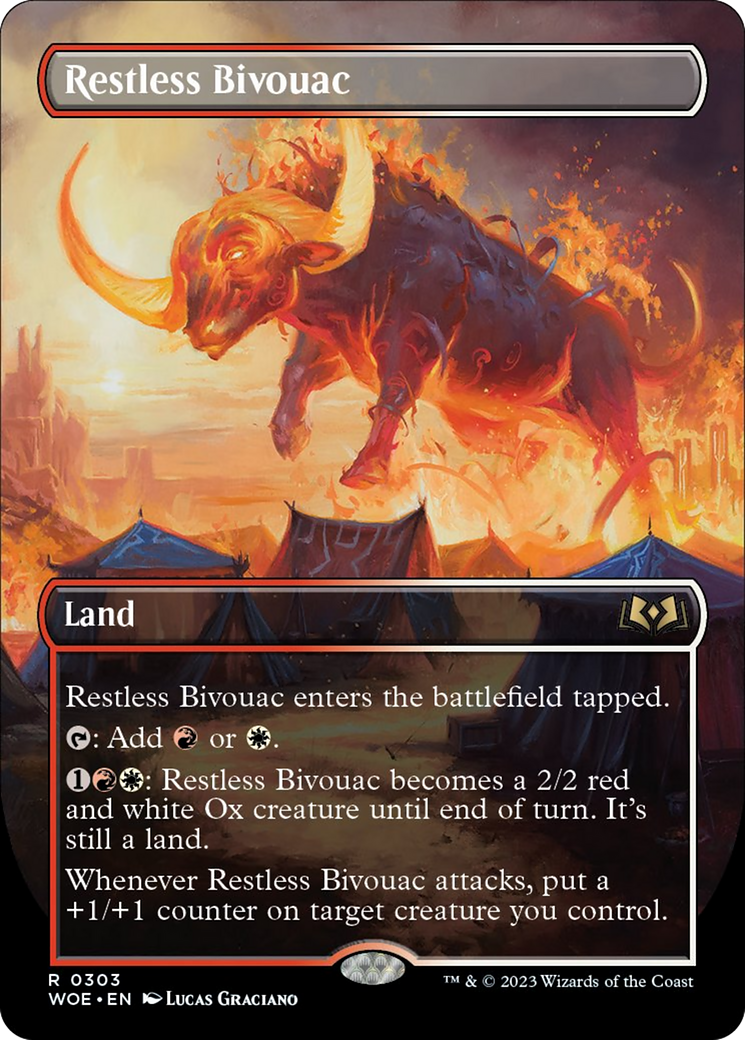 Restless Bivouac (Borderless Alternate Art) [Wilds of Eldraine] | Galaxy Games LLC