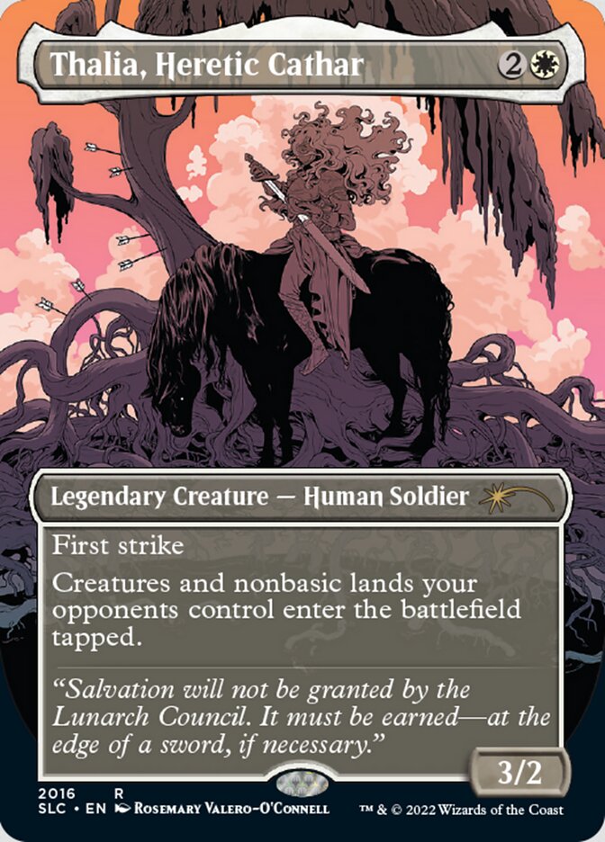 Thalia, Heretic Cathar (Borderless) [Secret Lair Countdown Kit] | Galaxy Games LLC