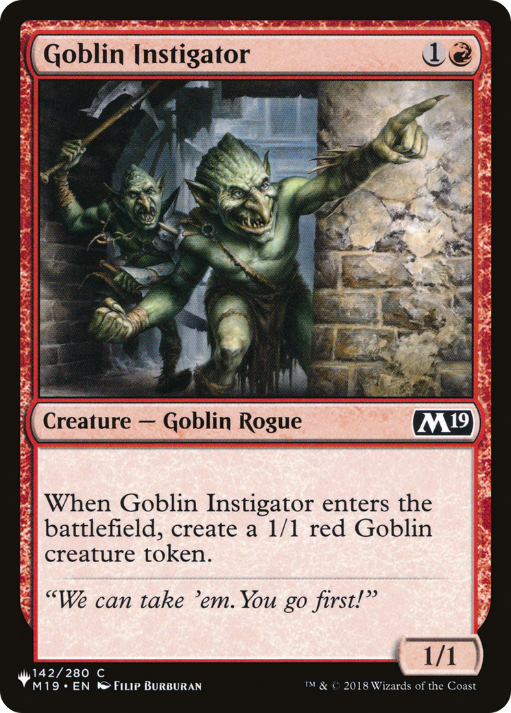 Goblin Instigator [The List] | Galaxy Games LLC