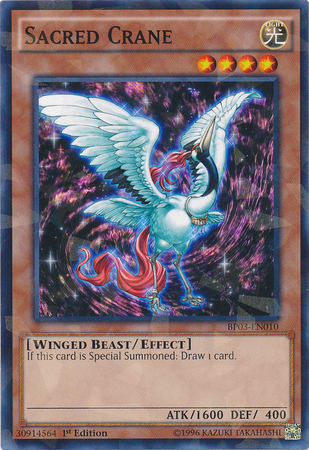 Sacred Crane [BP03-EN010] Shatterfoil Rare | Galaxy Games LLC