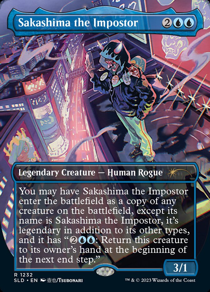 Sakashima the Impostor (Borderless) [Secret Lair Drop Series] | Galaxy Games LLC