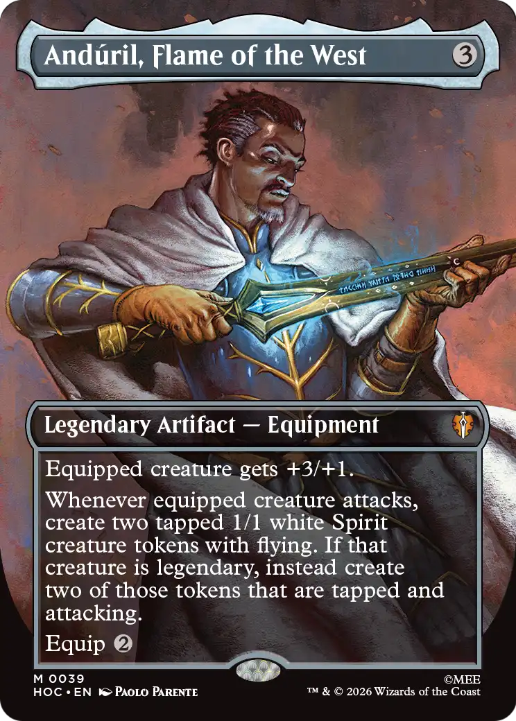 Anduril, Flame of the West (Borderless) [The Hobbit: Eternal-Legal] | Galaxy Games LLC