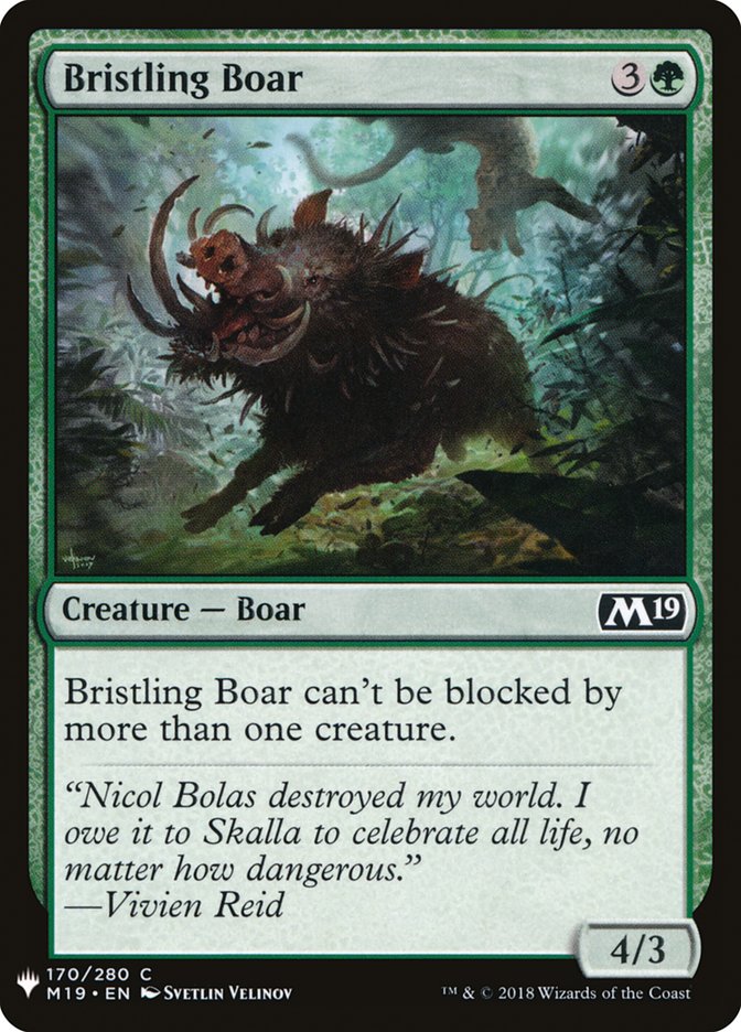 Bristling Boar [Mystery Booster] | Galaxy Games LLC