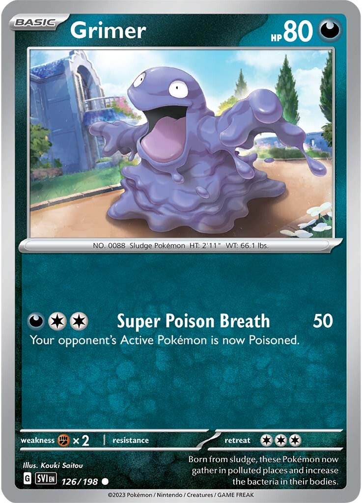 Grimer (126/198) [Scarlet & Violet: Base Set] | Galaxy Games LLC