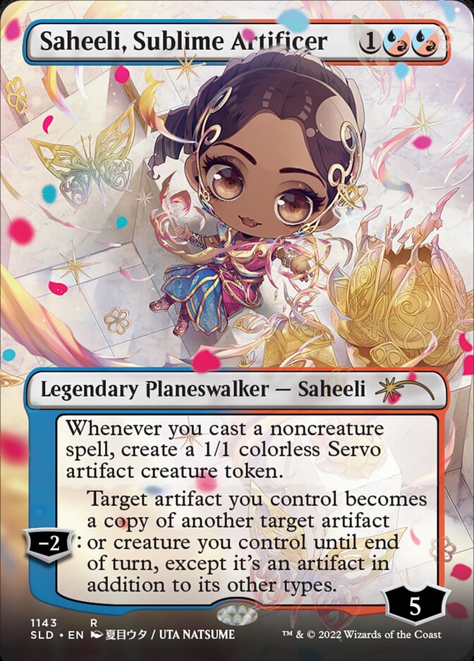 Saheeli, Sublime Artificer (Borderless) [Secret Lair Drop Series] | Galaxy Games LLC