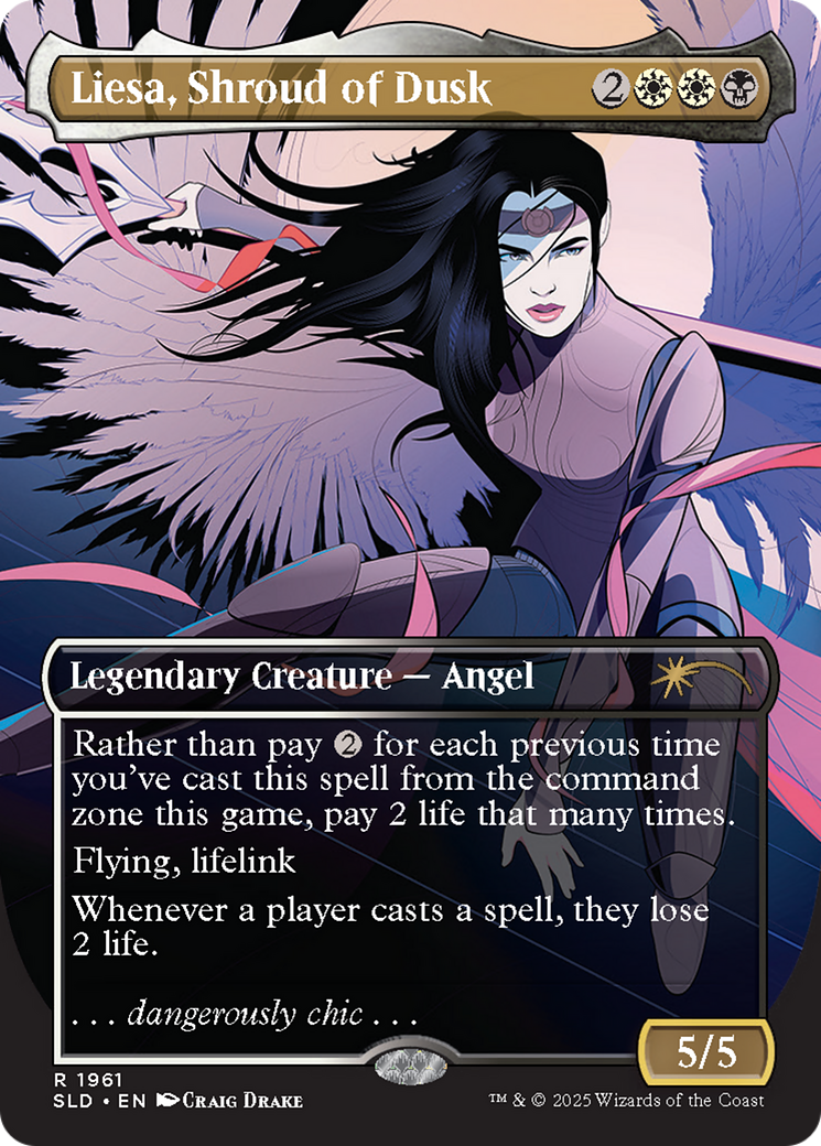Liesa, Shroud of Dusk (Rainbow Foil) [Secret Lair Drop Series] | Galaxy Games LLC