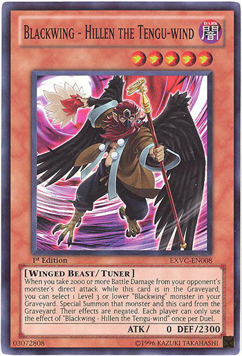 Blackwing - Hillen the Tengu-wind [EXVC-EN008] Super Rare | Galaxy Games LLC