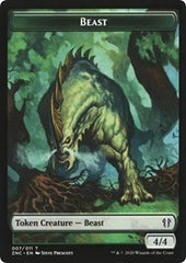 Beast // Saproling Double-Sided Token [Zendikar Rising Commander Tokens] | Galaxy Games LLC