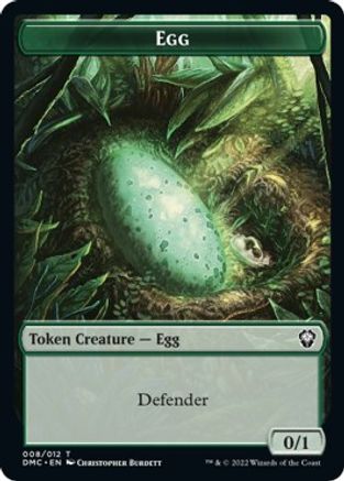 Snake // Egg Double-Sided Token [Dominaria United Commander Tokens] | Galaxy Games LLC