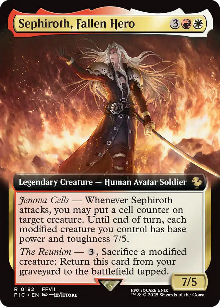 Sephiroth, Fallen Hero (Extended Art) [FINAL FANTASY Commander] | Galaxy Games LLC