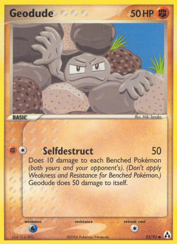 Geodude (53/92) [EX: Legend Maker] | Galaxy Games LLC