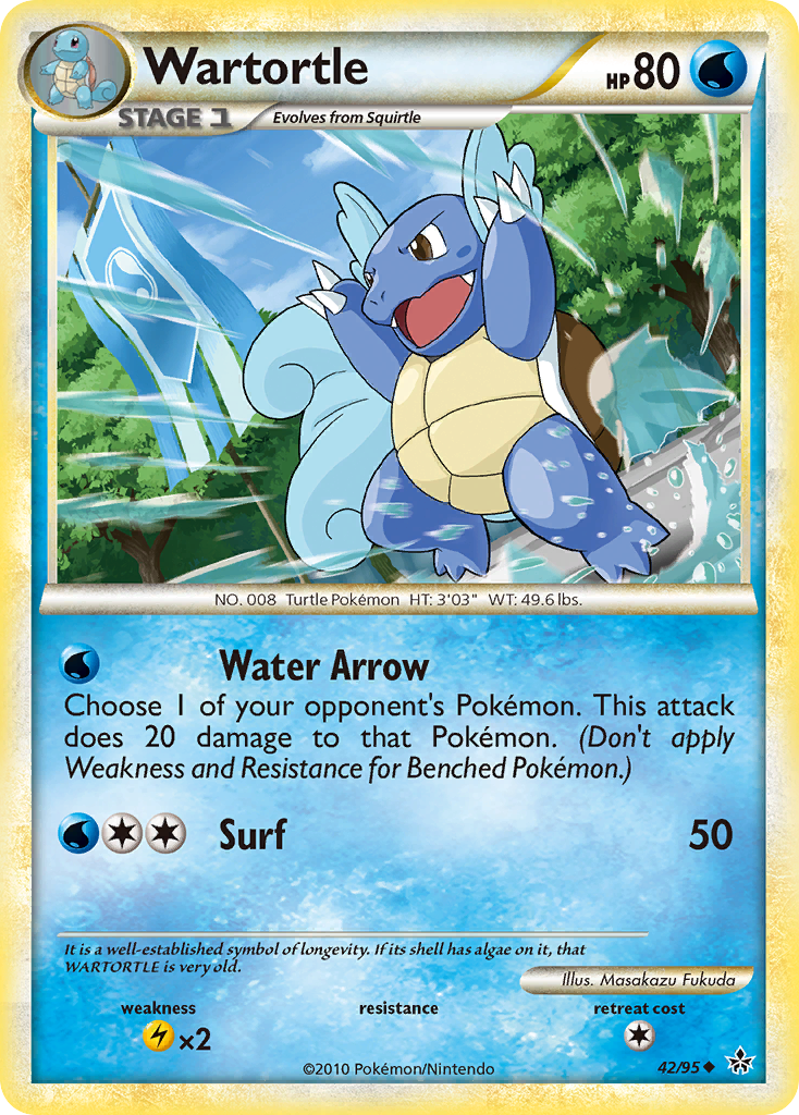 Wartortle (42/95) [HeartGold & SoulSilver: Unleashed] | Galaxy Games LLC