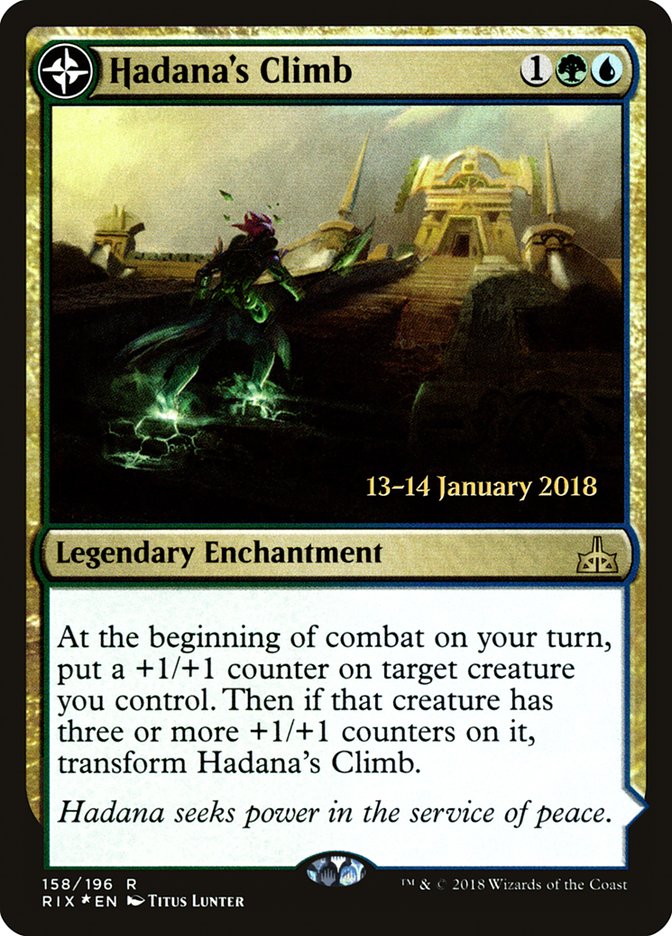 Hadana's Climb // Winged Temple of Orazca [Rivals of Ixalan Prerelease Promos] | Galaxy Games LLC