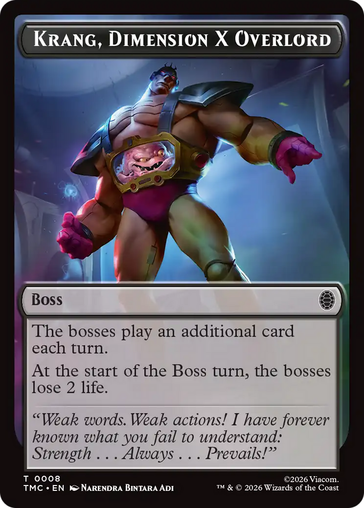 Krang, Dimension X Overlord [Teenage Mutant Ninja Turtles Commander Tokens] | Galaxy Games LLC