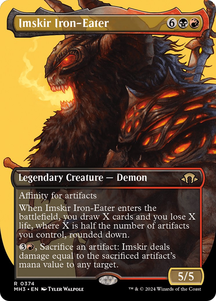 Imskir Iron-Eater (Borderless) [Modern Horizons 3] | Galaxy Games LLC