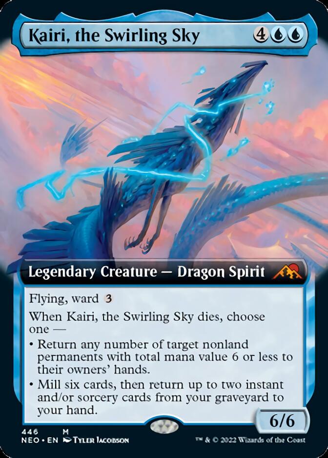 Kairi, the Swirling Sky (Extended Art) [Kamigawa: Neon Dynasty] | Galaxy Games LLC