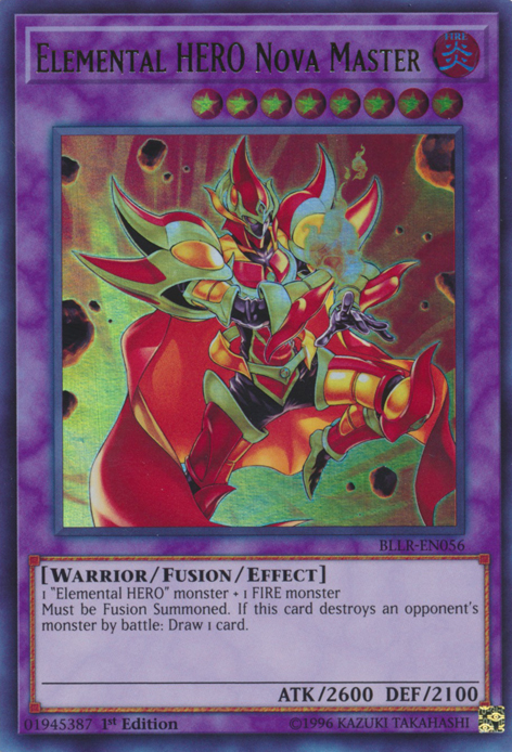 Elemental Hero Nova Master [BLLR-EN056] Ultra Rare | Galaxy Games LLC