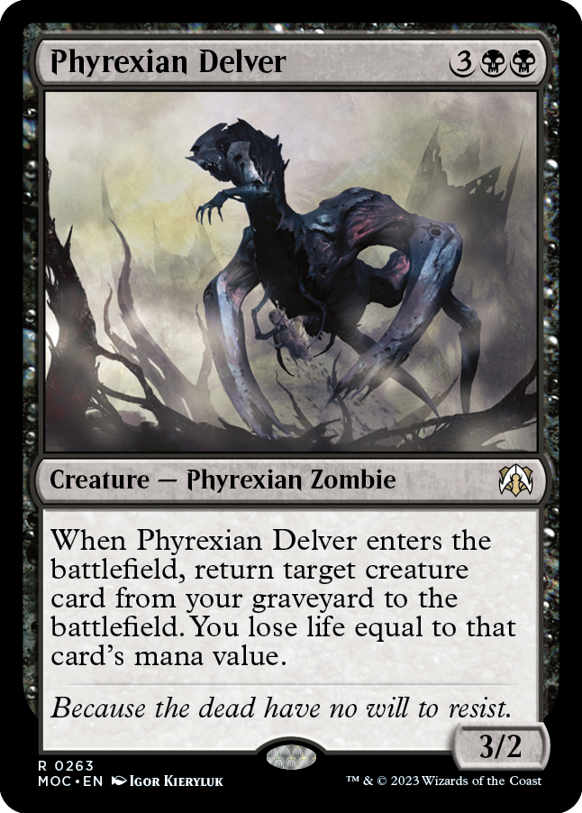 Phyrexian Delver [March of the Machine Commander] | Galaxy Games LLC