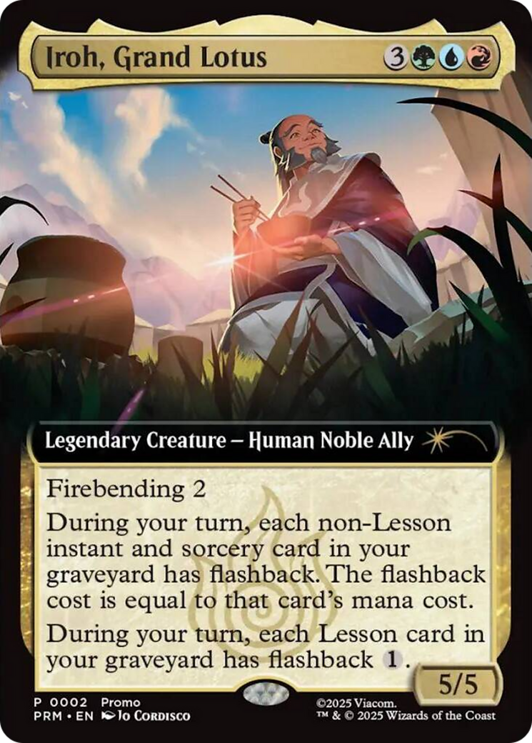 Iroh, Grand Lotus (Extended Art) [Avatar: The Last Airbender Promos] | Galaxy Games LLC