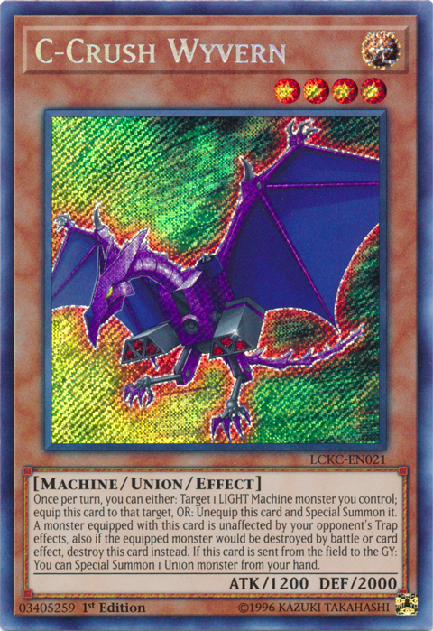 C-Crush Wyvern [LCKC-EN021] Secret Rare | Galaxy Games LLC