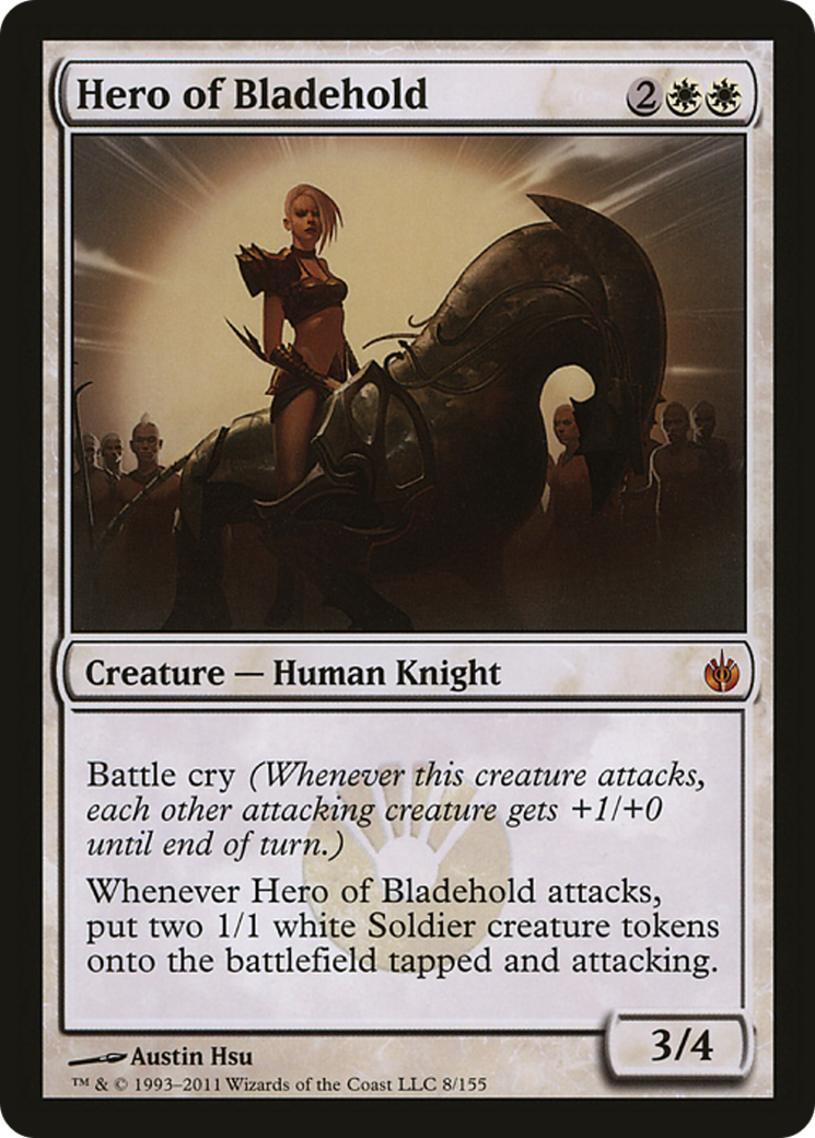Hero of Bladehold (Mirrodin Besieged) (Oversized) [Oversize Cards] | Galaxy Games LLC