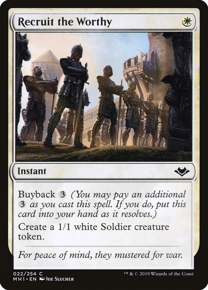 Recruit the Worthy [Modern Horizons] | Galaxy Games LLC