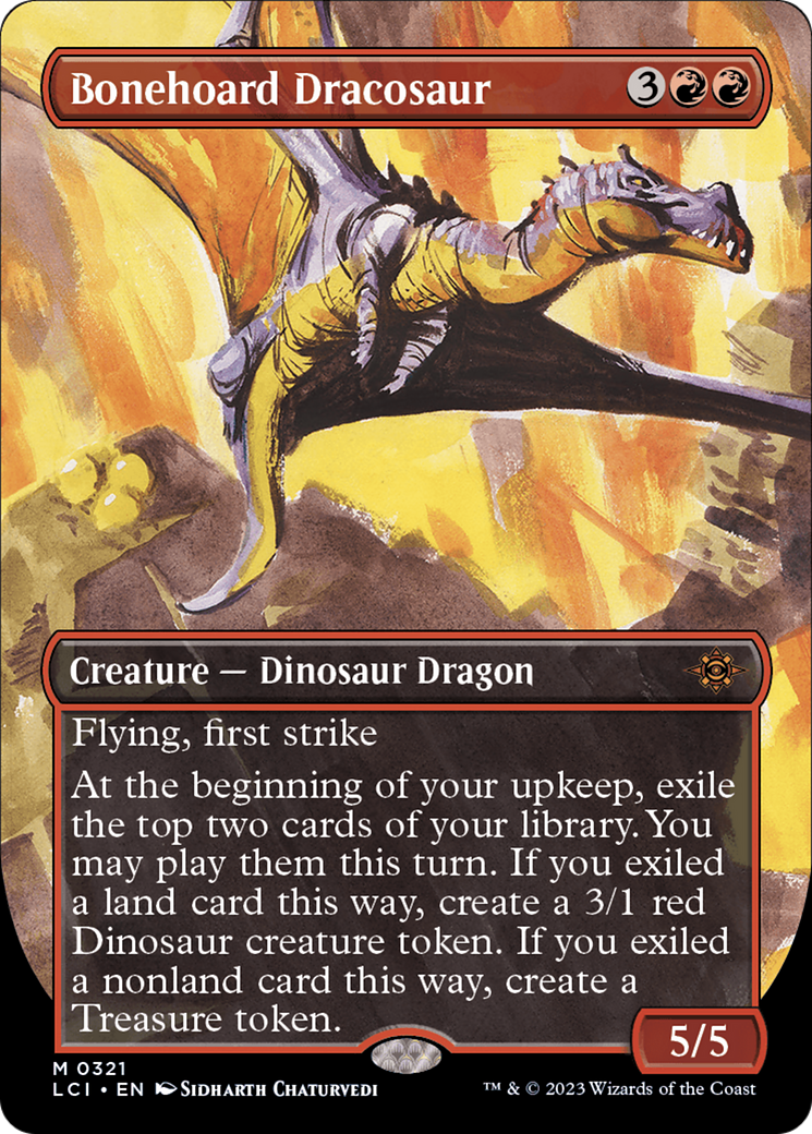 Bonehoard Dracosaur (Borderless) [The Lost Caverns of Ixalan] | Galaxy Games LLC