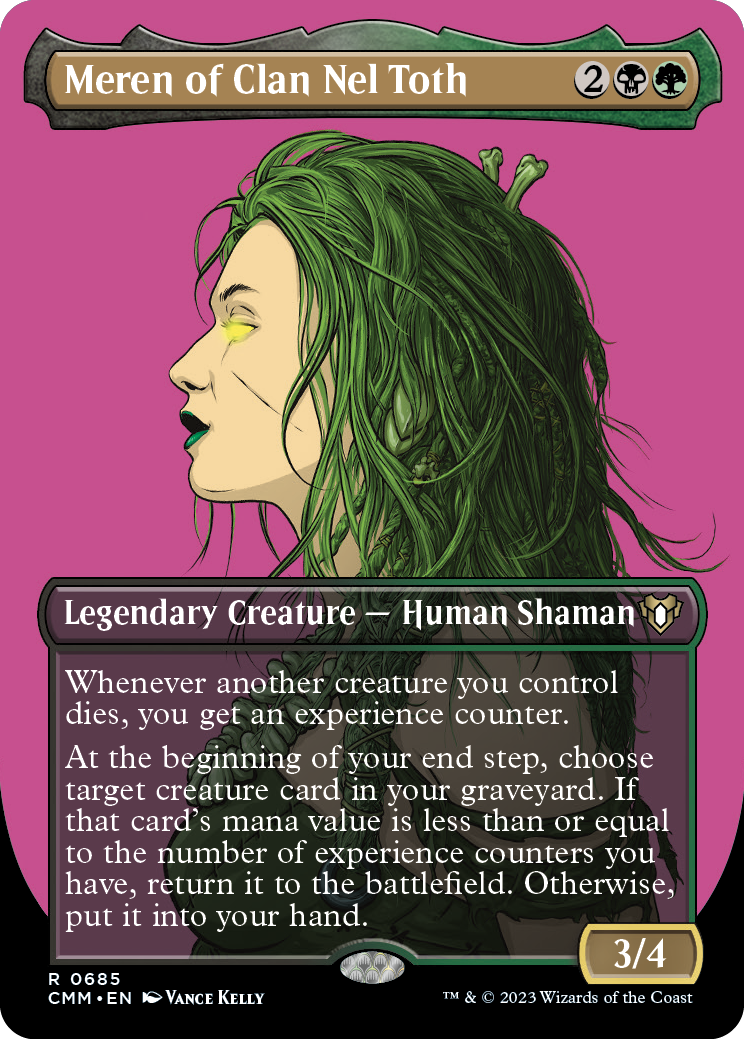 Meren of Clan Nel Toth (Borderless Profile) [Commander Masters] | Galaxy Games LLC