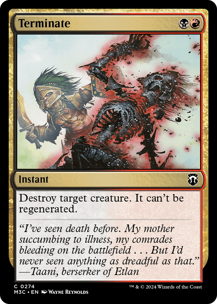 Terminate [Modern Horizons 3 Commander] | Galaxy Games LLC