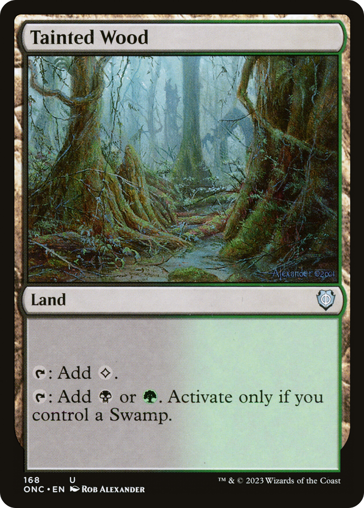 Tainted Wood [Phyrexia: All Will Be One Commander] | Galaxy Games LLC