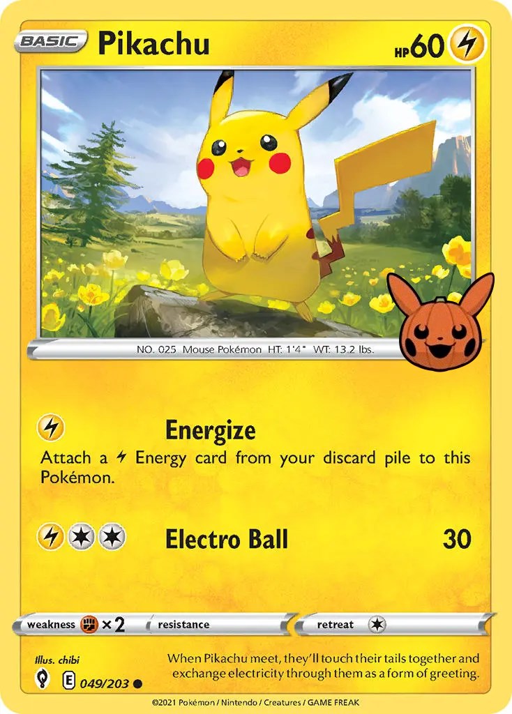 Pikachu (049/203) [Trick or Trade] | Galaxy Games LLC