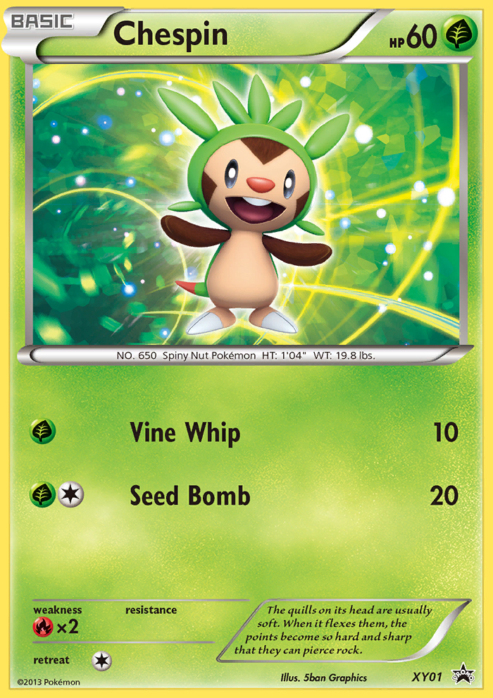 Chespin (XY01) [XY: Black Star Promos] | Galaxy Games LLC