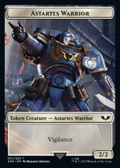 Astartes Warrior // Cherubael Double-Sided Token (Surge Foil) [Warhammer 40,000 Tokens] | Galaxy Games LLC