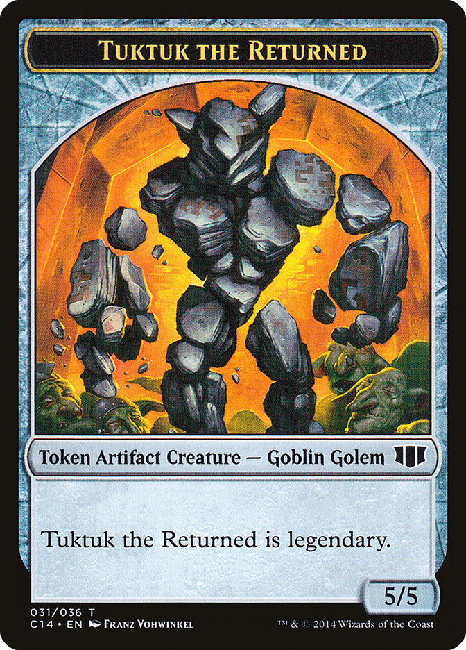 Daretti, Scrap Savant Emblem // Tuktuk the Returned Double-Sided Token [Commander 2014 Tokens] | Galaxy Games LLC