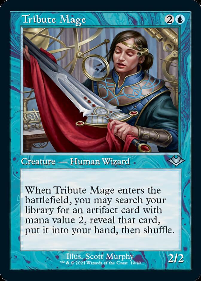 Tribute Mage (Retro Foil Etched) [Modern Horizons 2] | Galaxy Games LLC
