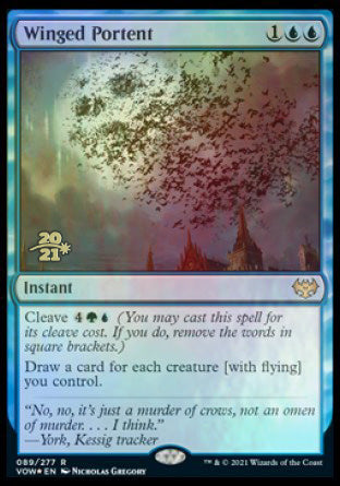 Winged Portent [Innistrad: Crimson Vow Prerelease Promos] | Galaxy Games LLC