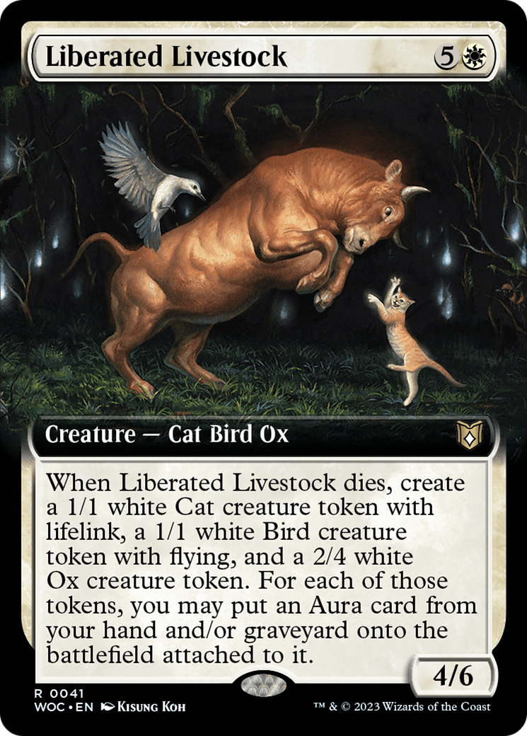 Liberated Livestock (Extended Art) [Wilds of Eldraine Commander] | Galaxy Games LLC