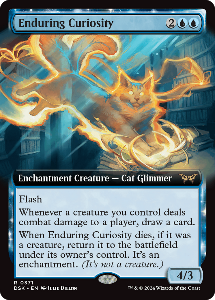 Enduring Curiosity (Extended Art) [Duskmourn: House of Horror] | Galaxy Games LLC